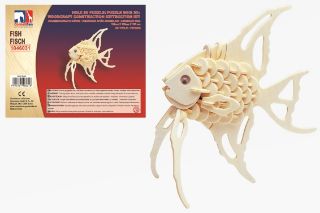 Obrázek z Puzzle dřevěné 3D ryba (12) 